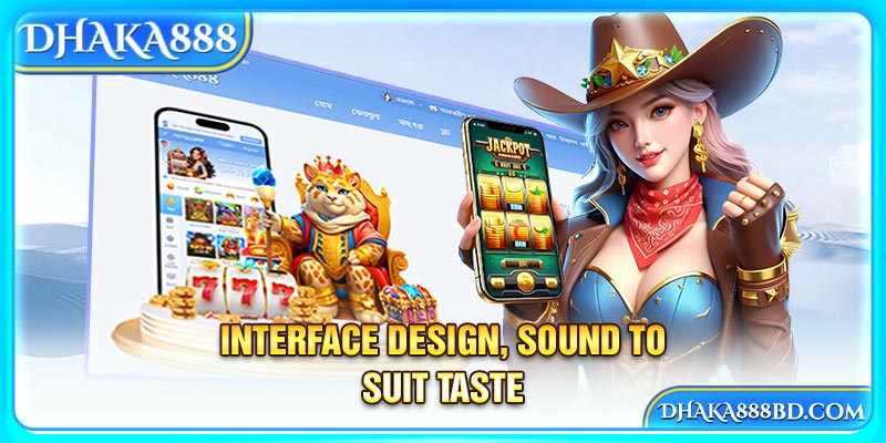 Interface design, sound to suit taste